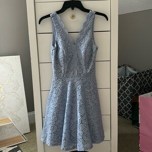 Light blue glitter, lace homecoming/semiformal dress. Size 1